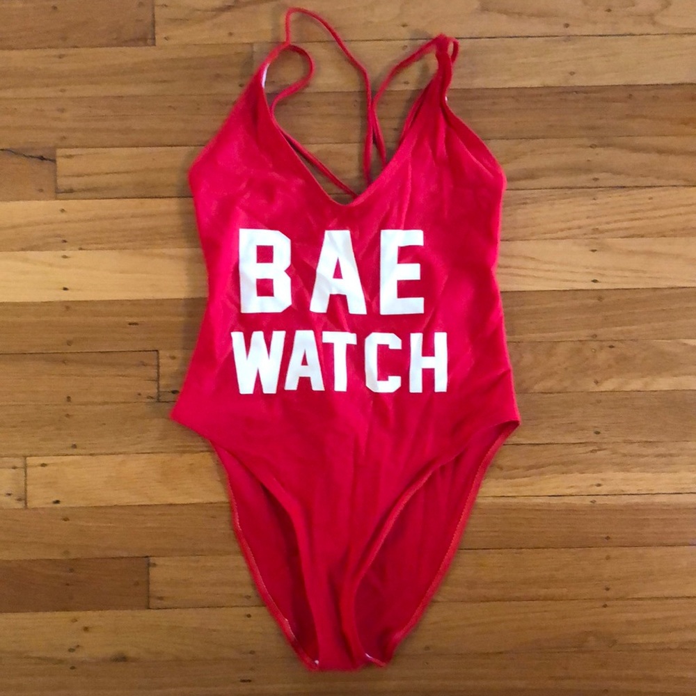 One piece bathing suit